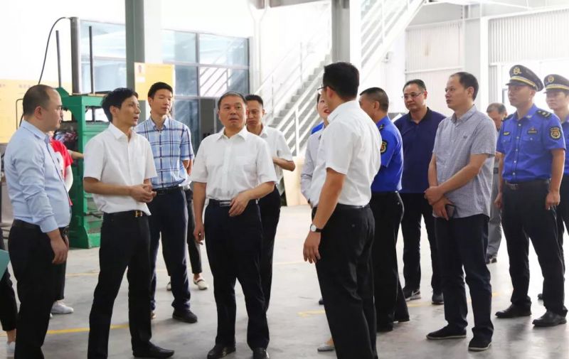 市长朱志杰 副市长徐锴莅临尊龙时凯-人生就是拼搏z06光学调研工业固废措置试点工作